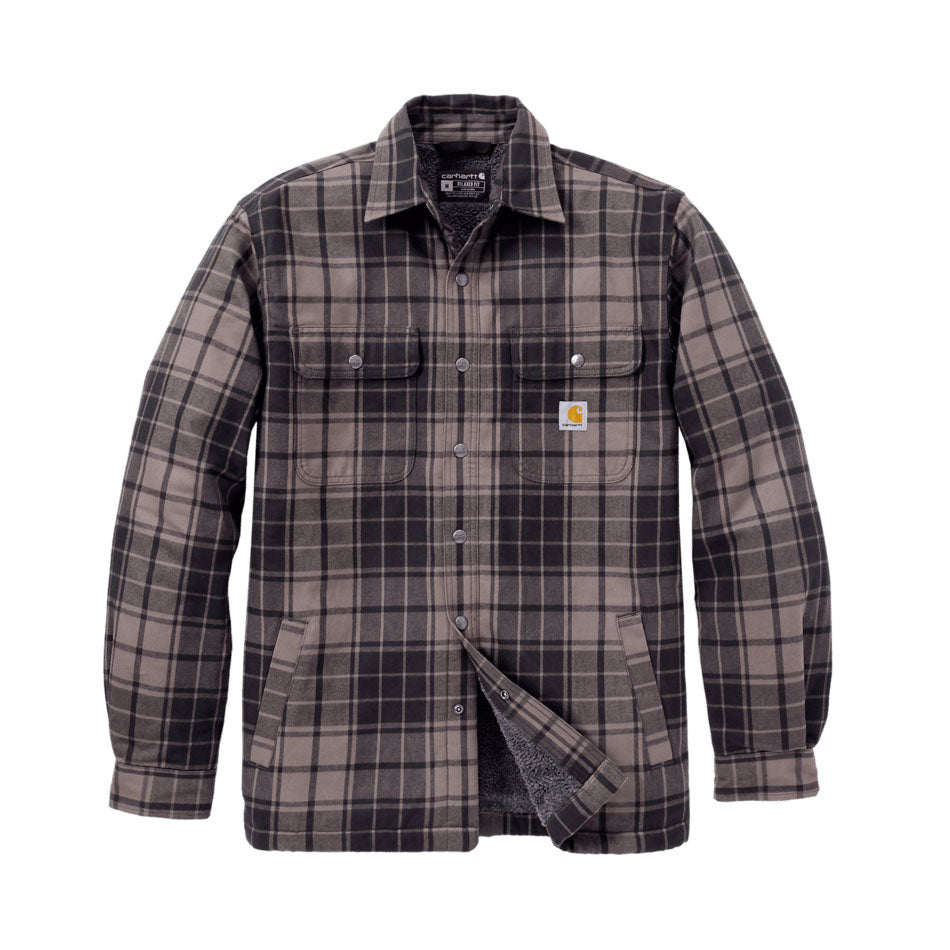 HEAVYWEIGHT FLANNEL SHERPA-LINED SHIRT JAC Dark Clove