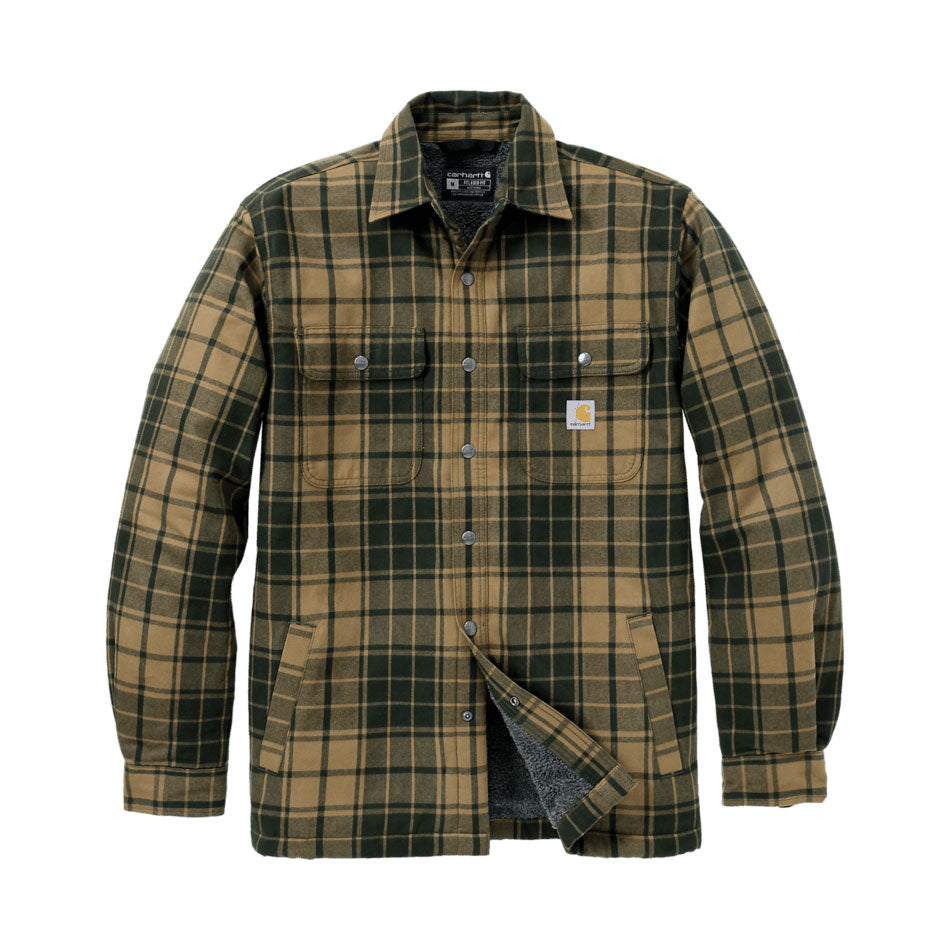 HEAVYWEIGHT FLANNEL SHERPA-LINED SHIRT JAC Night Fatigue