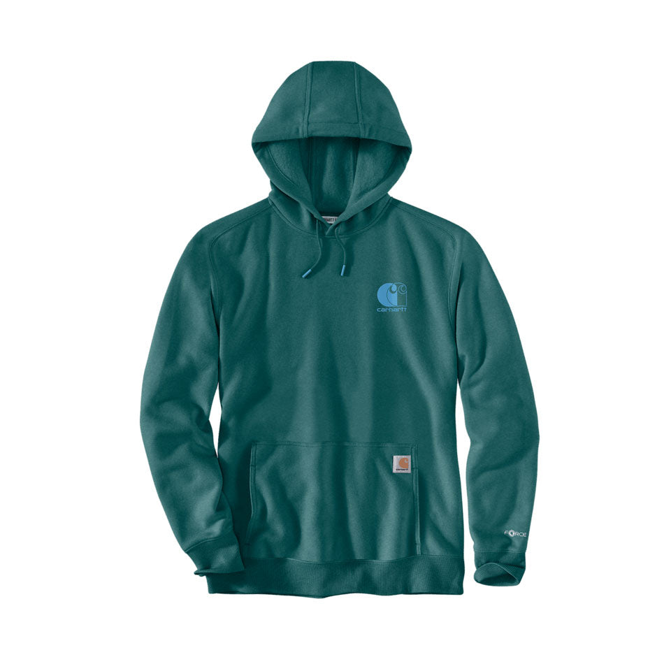 FORCE LIGHTWEIGHT LOGO HOODIE Transformative Teal Heather