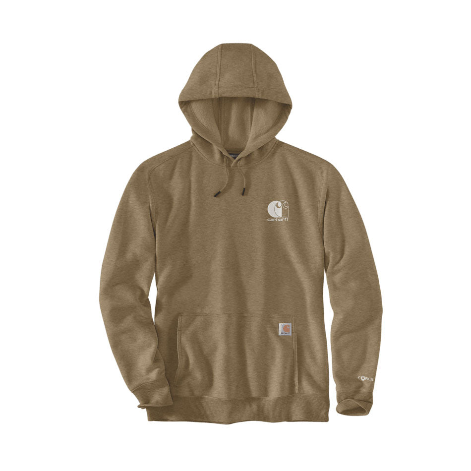 FORCE LIGHTWEIGHT LOGO HOODIE Night Fatigue Heather