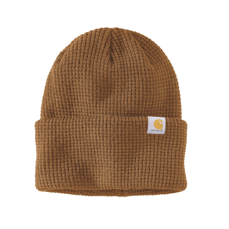 WAFFLE CUFFED BEANIE Carhartt Brown