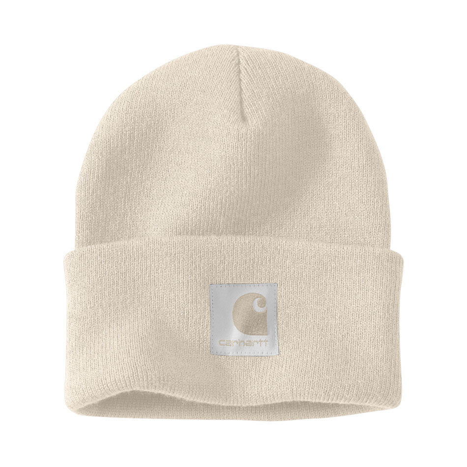 WOMENS LINED CUFFED BEANIE Oat Milk