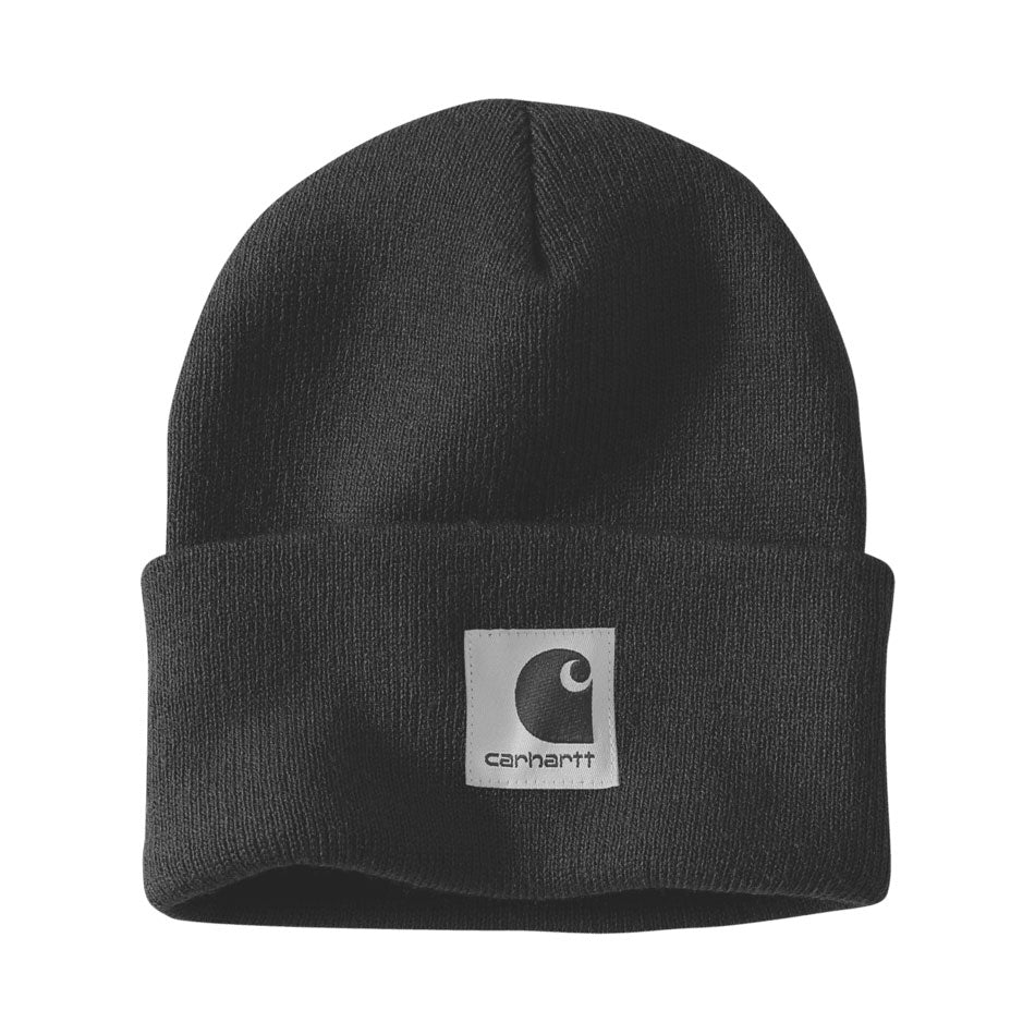 WOMENS LINED CUFFED BEANIE Black