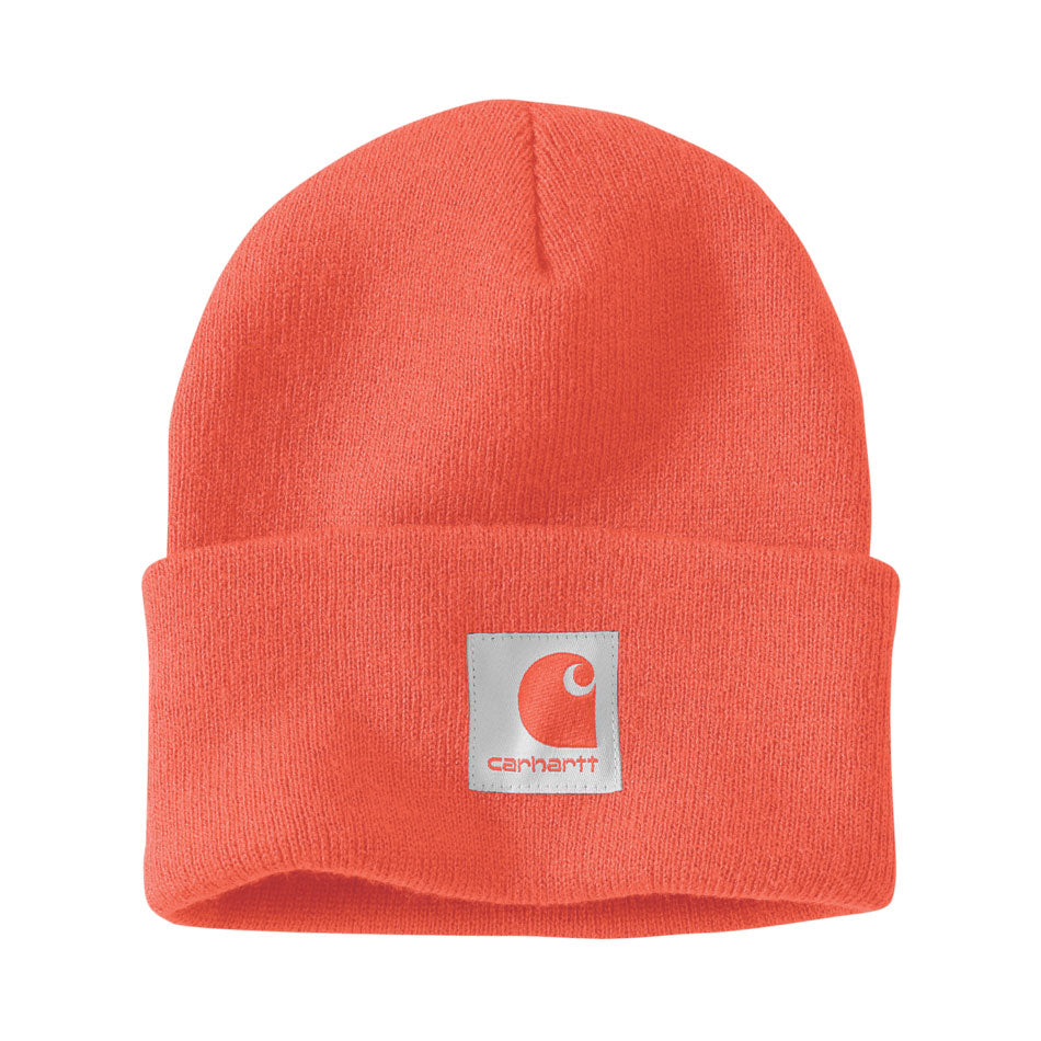 WOMENS LINED CUFFED BEANIE Power Orange