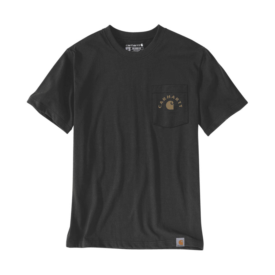 LIGHTWEIGHT WORK GRAPHIC POCKET T-SHIRT Black