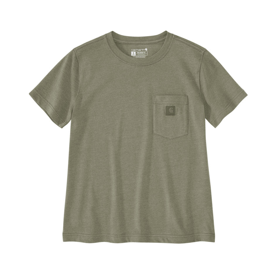 Women's IRVINE POCKET T-SHIRT Dusty Olive Heather