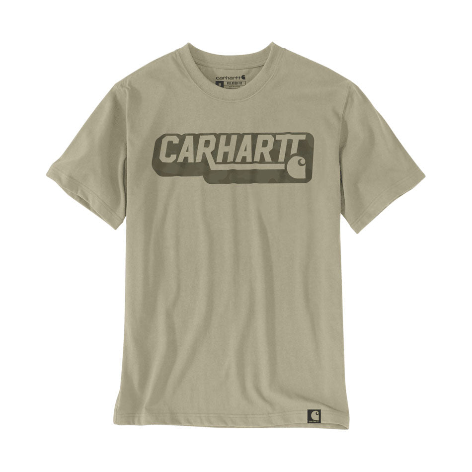 LIGHTWEIGHT IRVINE CAMO LOGO T-SHIRT Faded Fatigue