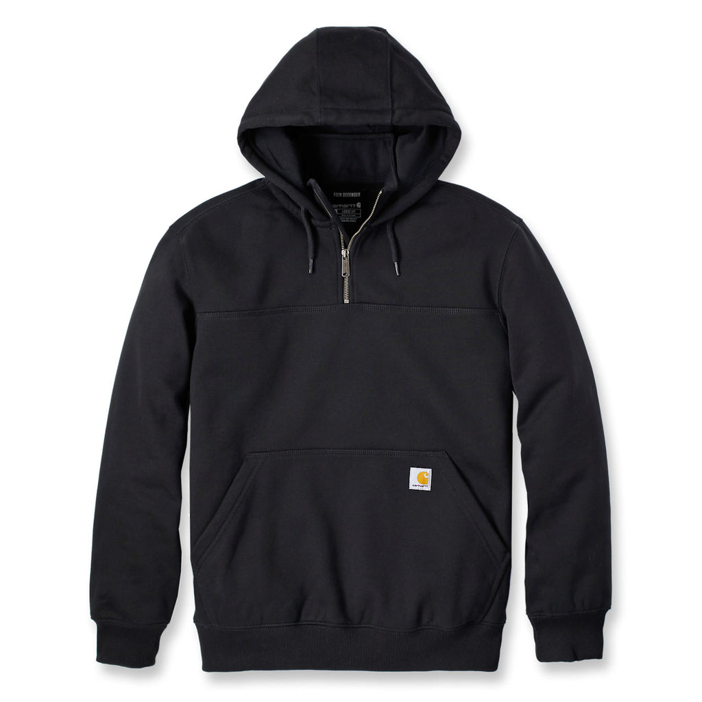 RAIN DEFENDER QUARTER ZIP HOODIE Black