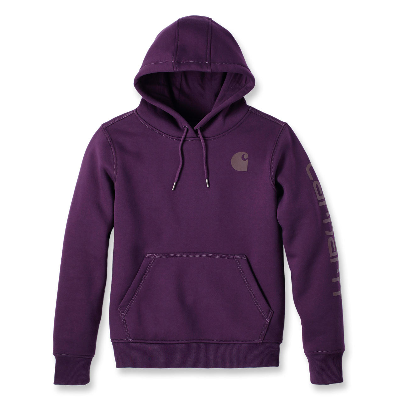 WOMENS CLARKSBURG SLEEVE LOGO HOODIE Eggplant