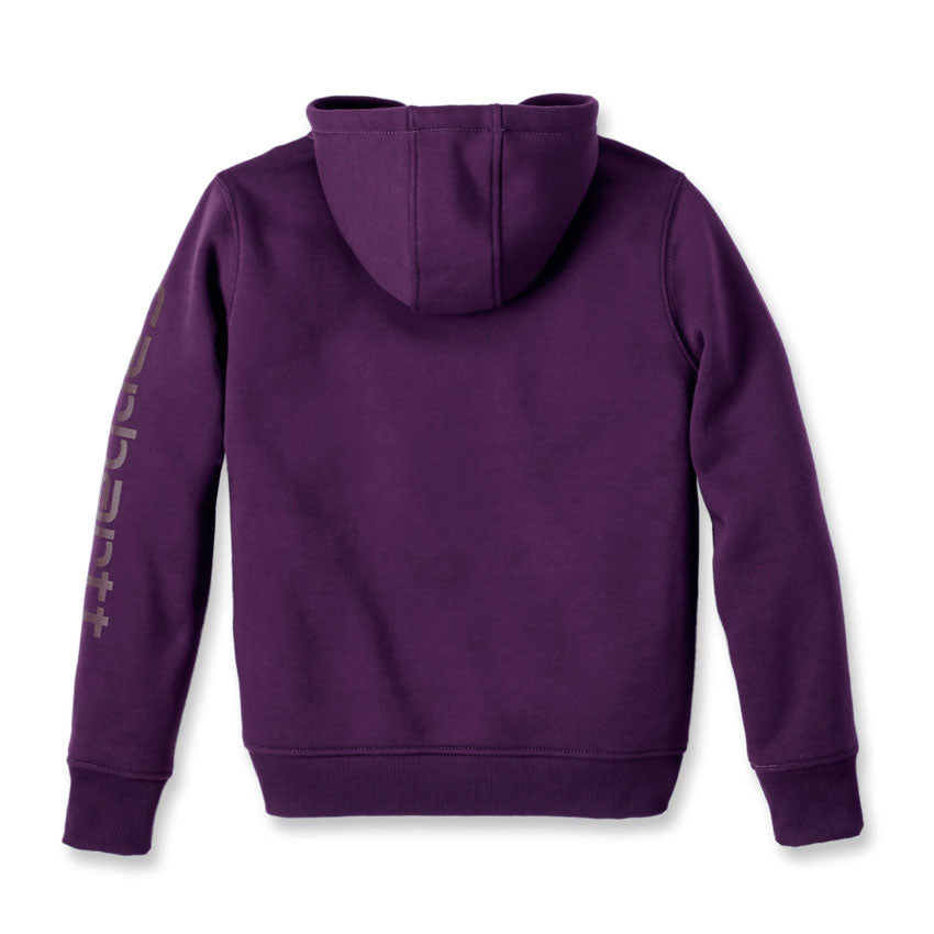 WOMENS CLARKSBURG SLEEVE LOGO HOODIE Eggplant