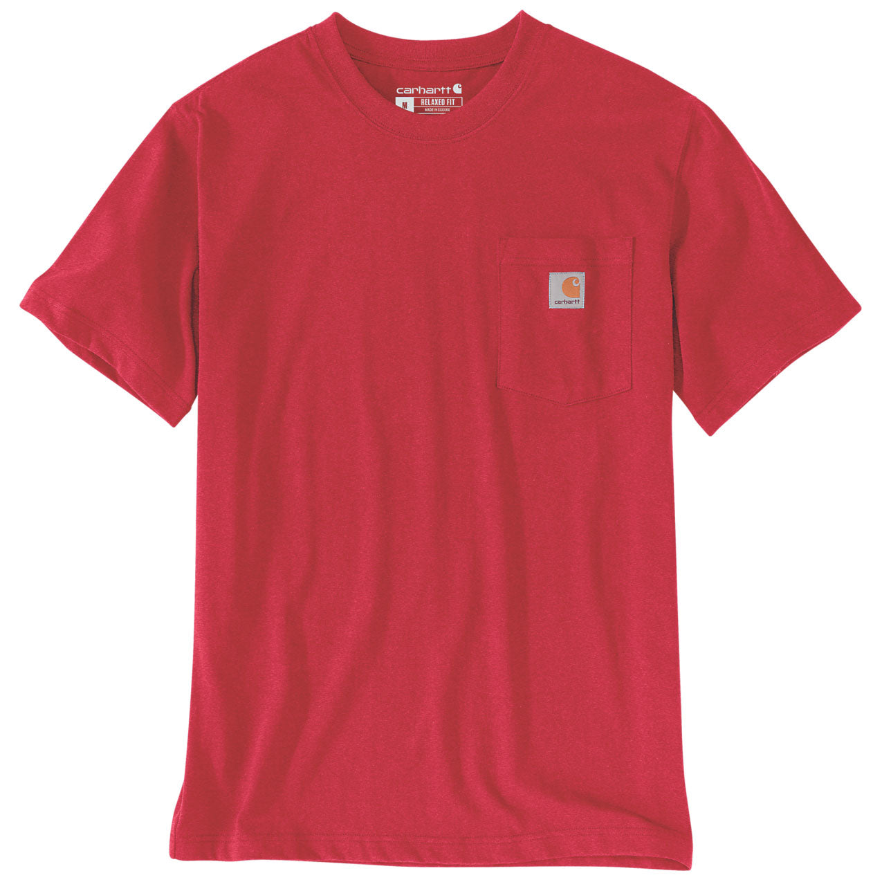 WORKWEAR POCKET T-SHIRT Fire Red Heather