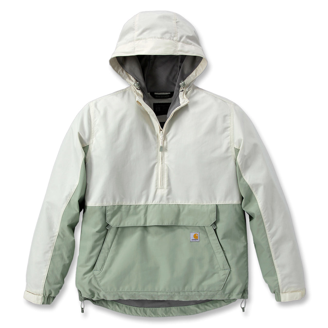 WOMEN'S LIGHTWEIGHT PACKABLE ANORAK Sage/Chalk