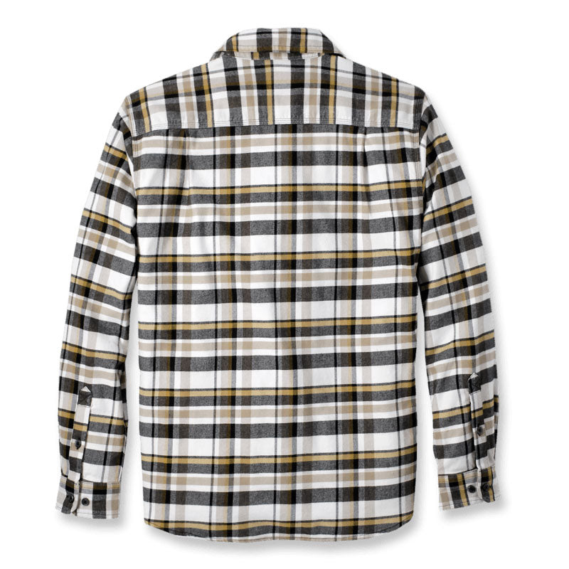 LONG-SLEEVE PLAID FLANNEL SHIRT Malt