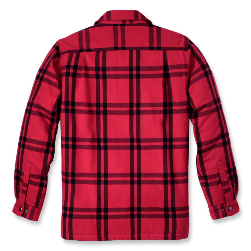 HEAVYWEIGHT FLANNEL SHERPA-LINED SHIRT JAC Crabapple