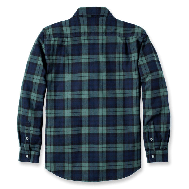 LOOSE FIT HEAVYWEIGHT PLAID FLANNEL SHIRT Frosted Balsam