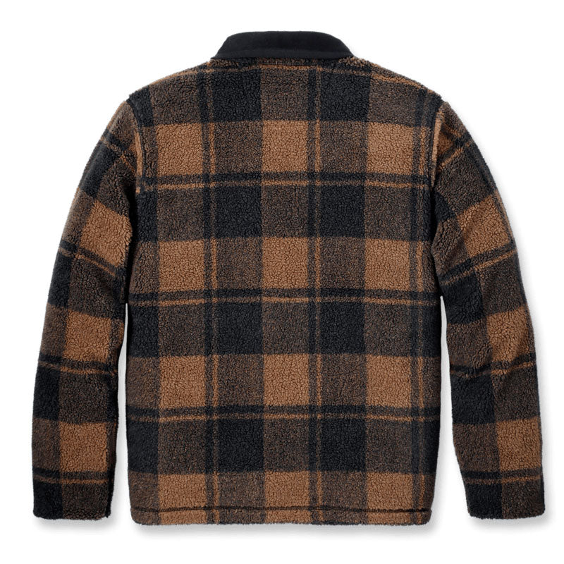 LOOSE FIT FLEECE PULLOVER Carhartt Brown/Black Plaid