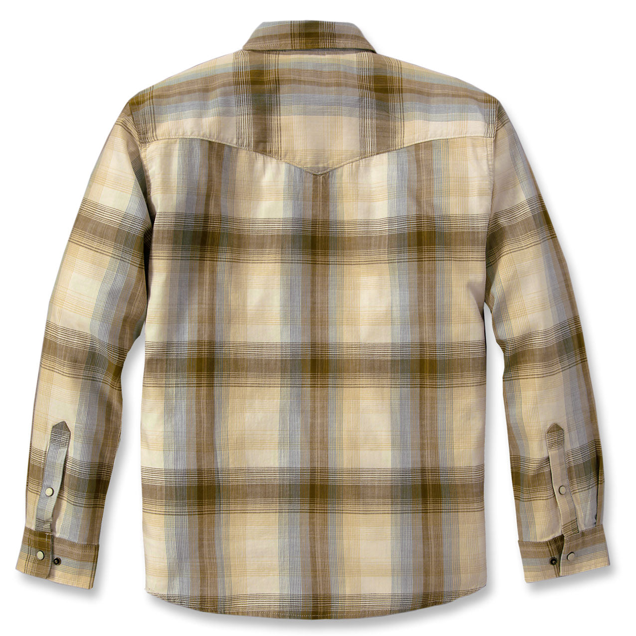 MONTANA LONG SLEEVE PLAID SHIRT Chalk