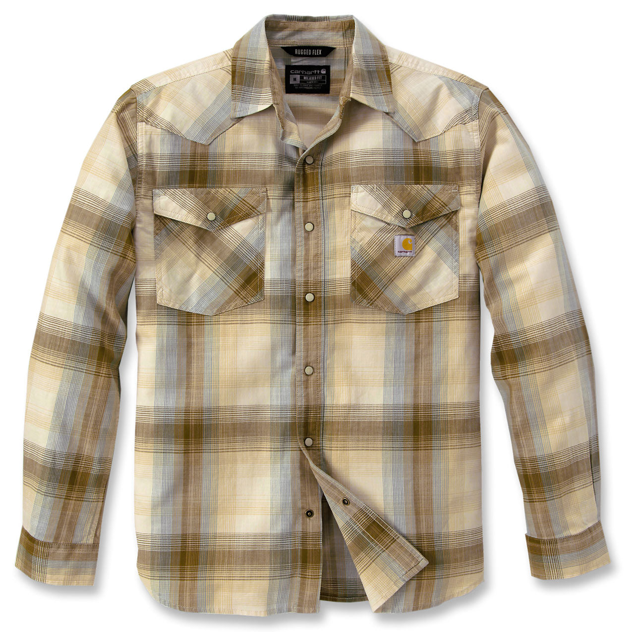 MONTANA LONG SLEEVE PLAID SHIRT Chalk