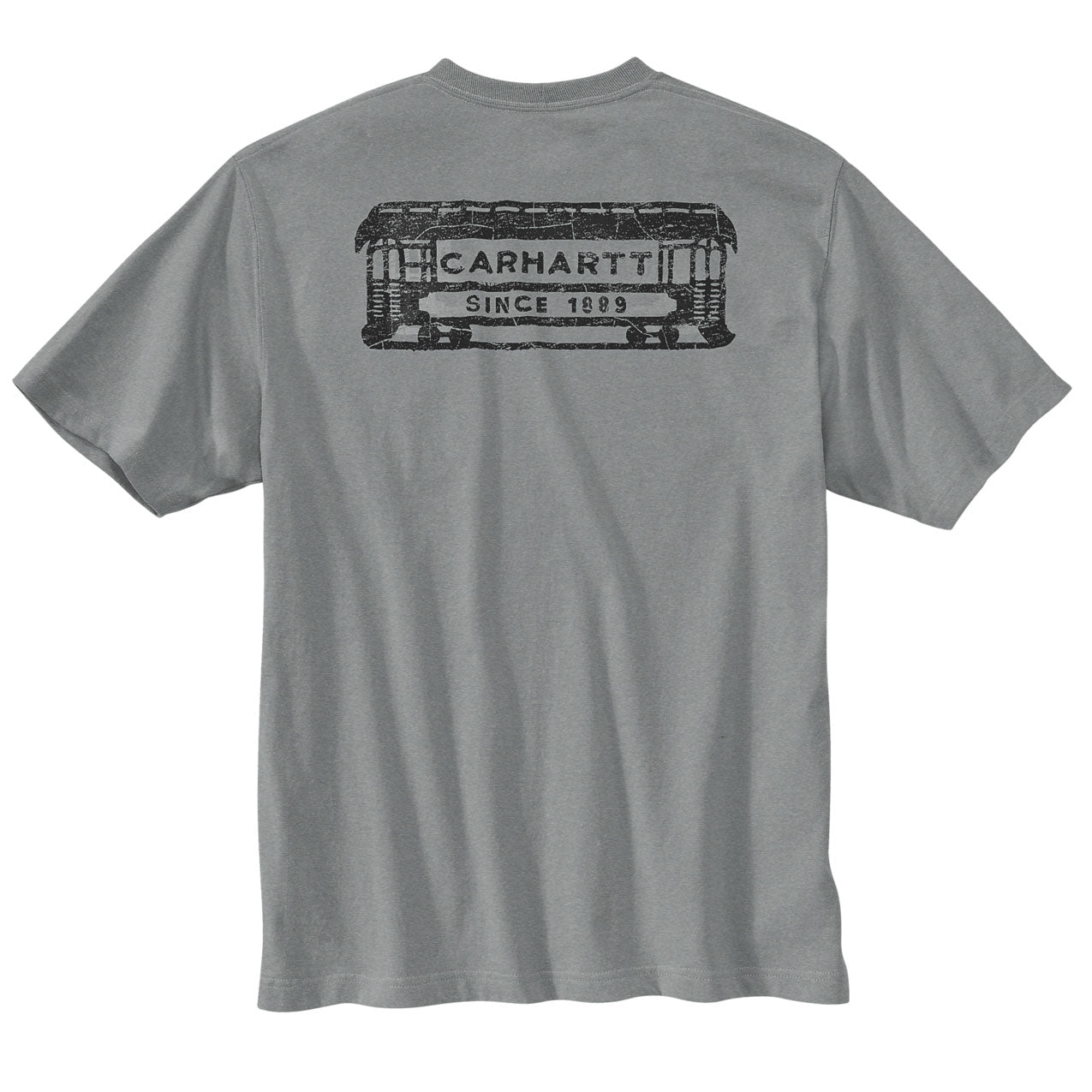 LIGHTWEIGHT CAR GRAPHIC POCKET T-SHIRT Weathered Ash Heather