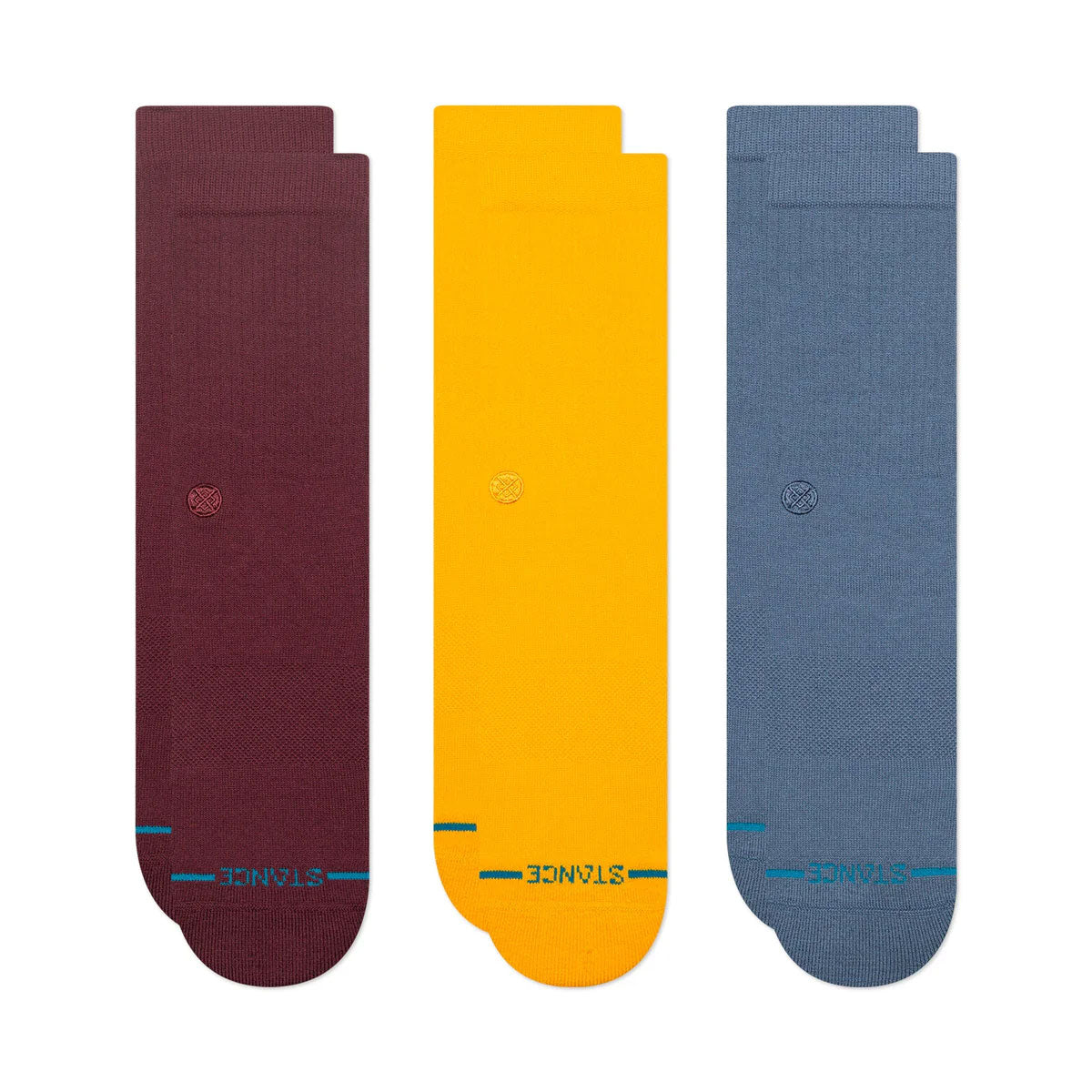 ICON CREW SOCK 3 PACK Wine