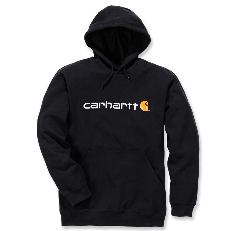Signature Logo Midweight Hoodie Black