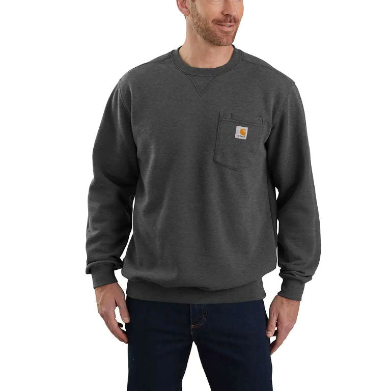 CREWNECK POCKET SWEATSHIRT Carbon Heather