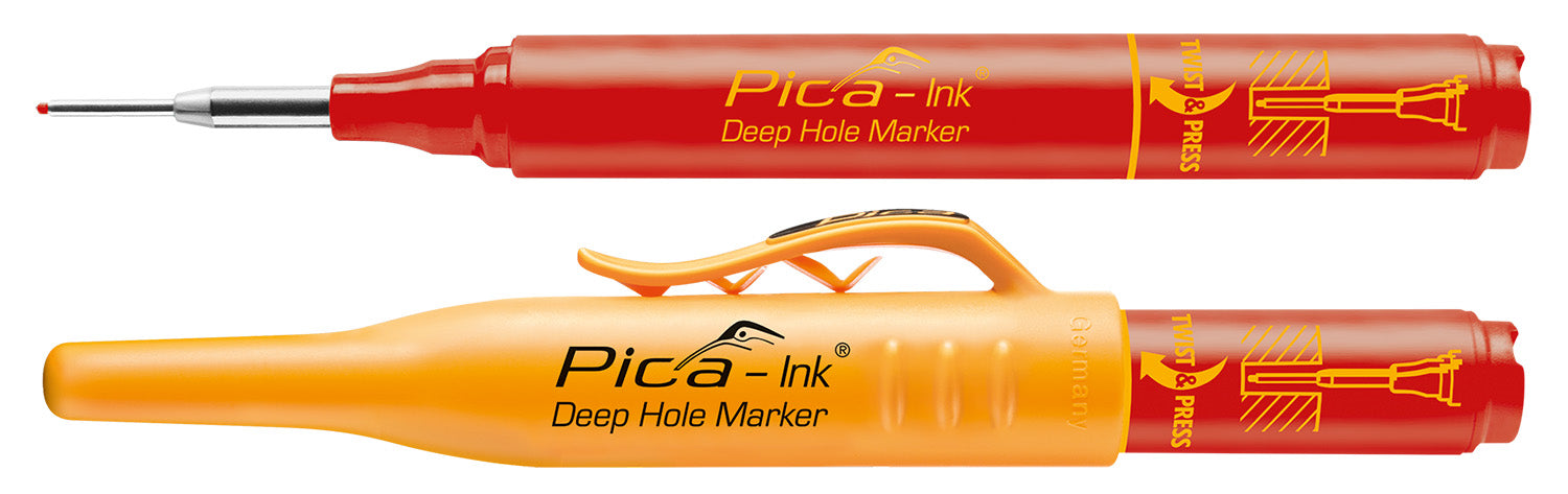 Pica-Ink Marker for Deep Holes 150/40 Red