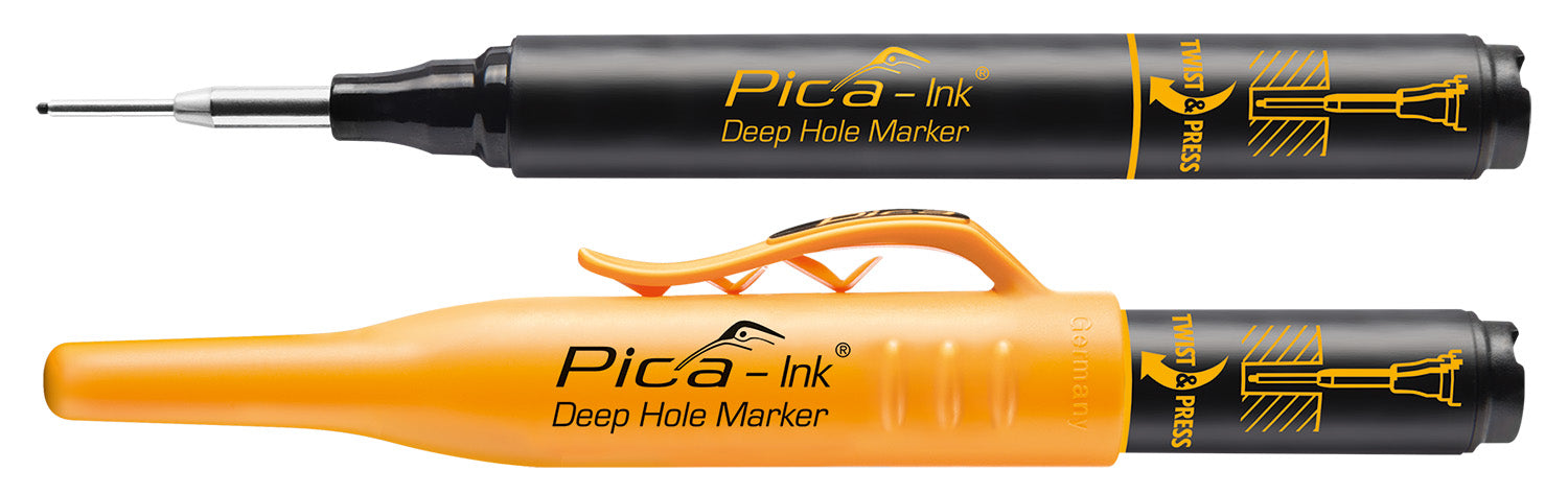 Pica-Ink Marker for Deep Holes 150/46 Black