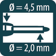 Pica-Ink Marker for Deep Holes 150/40 Red