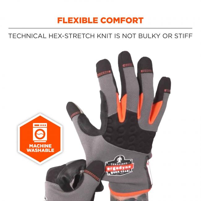 ProFlex 710 Heavy-Duty Mechanics Gloves Grey