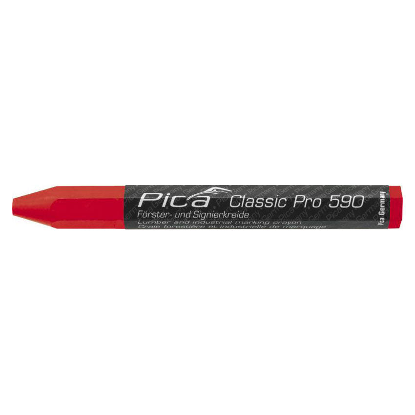 Pica Classic 590 PRO Lumber & Industrial Marking Crayon Red