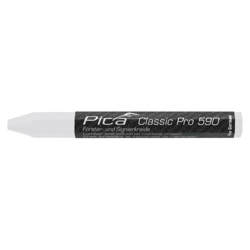 Pica Classic 590 PRO Lumber & Industrial Marking Crayon White