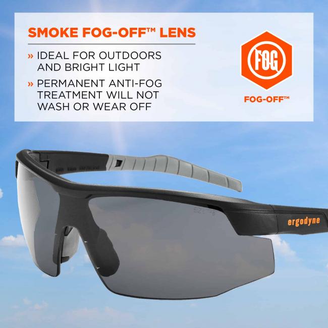 Skullerz Sköll Safety Glasses Anti-Fog Smoke Lens