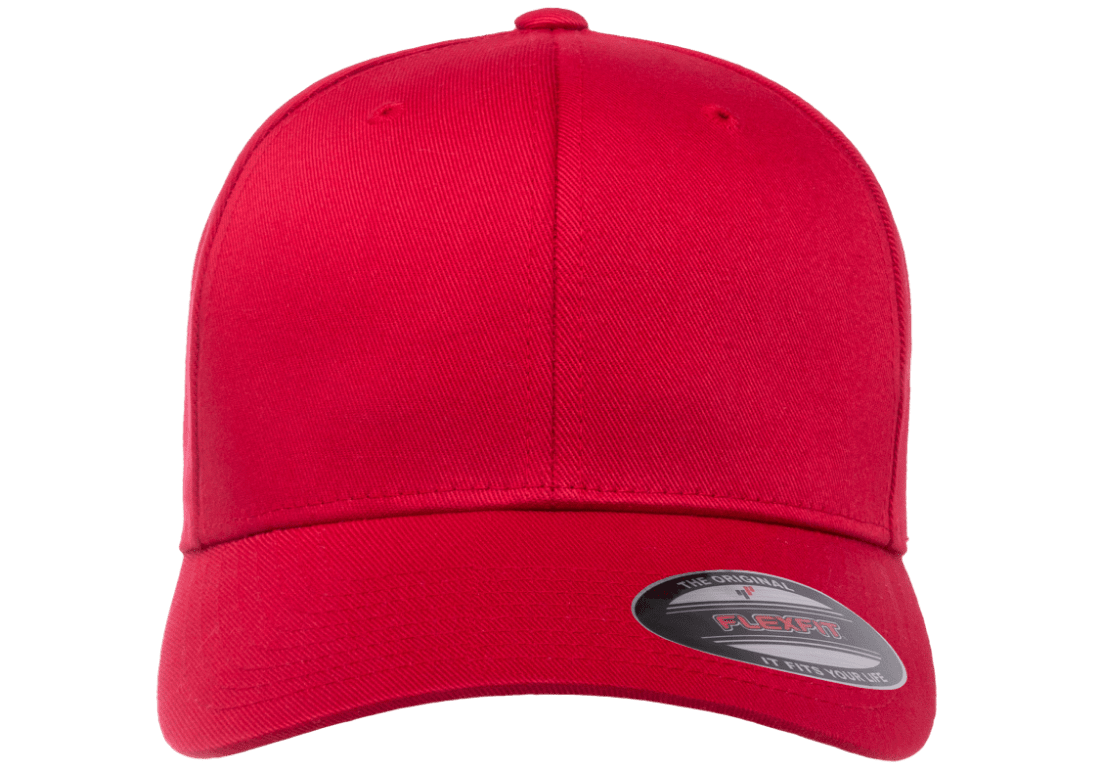 Flexfit Fitted Baseball Cap Red