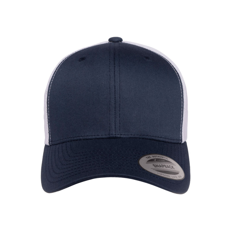 YP CLASSICS® RETRO TRUCKER CAP – 2-TONE Navy/White