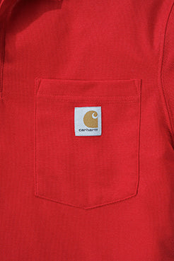 CONTRACTOR’S WORK POCKET POLO Red