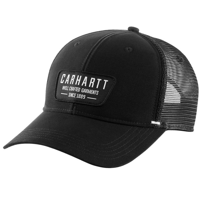 CANVAS CRAFTED PATCH CAP Black