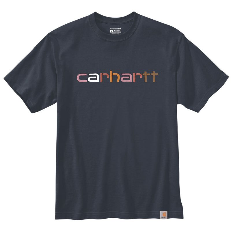EMBROIDERED LOGO GRAPHIC T-SHIRT Navy